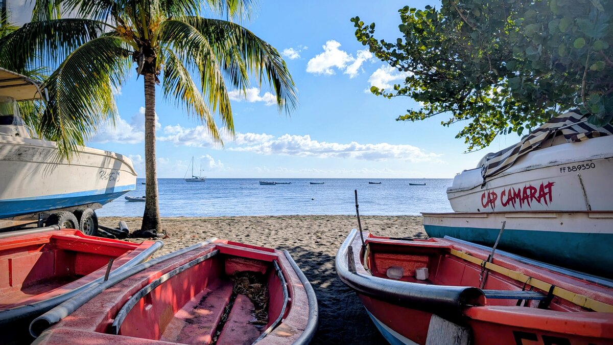 Bateaux de pêche sur la plage